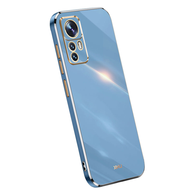 XINLI For Xiaomi 12T Pro 5G Phone Cover Shell Electroplating Golden Edge Anti-scratch TPU Phone Case XINLI For Xiaomi 12T Pro 5G Phone Cover Shell Electroplating Golden Edge Anti-scratch TPU Phone Case